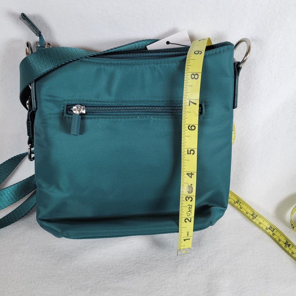IHKWIP Womens Crossbody Buckle Up Travel Nylon Bag Medium Teal Green Outdoor - Picture 2 of 10